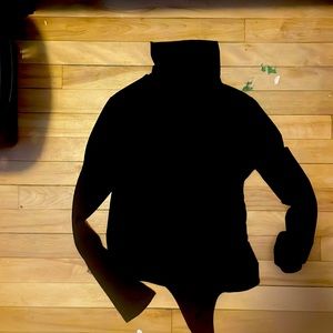 Large black Long sleeve turtle neck body suit from shein